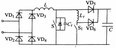 圖9 ZVT PWM軟開關(guān)單相PFC電路